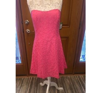 Lilly Pulitzer Pink Strapless Dress